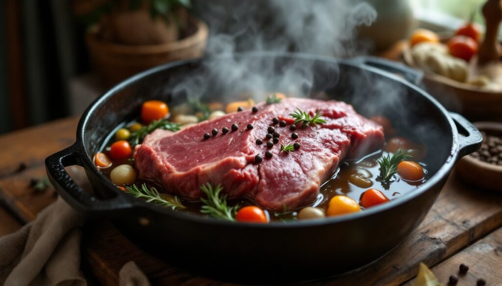 langue de bœuf sauce piquante